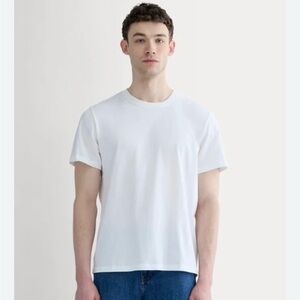 Everlane White Short Sleeve uniform Crew Tee